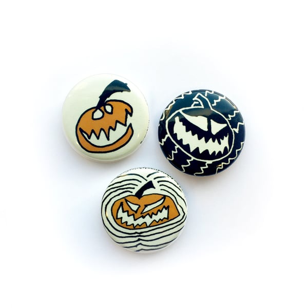 Image of "Eye-Tingling" Buttons: Pumpkin Pack