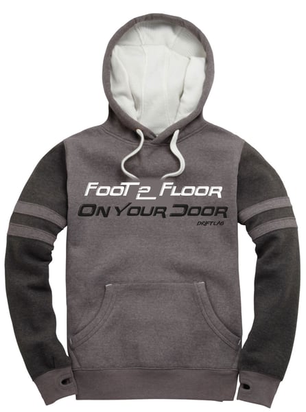 Image of Foot2Floor chunky Hoodie (Grey or Maroon) £5off