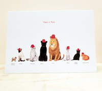 Image 1 of Cats in Hats card