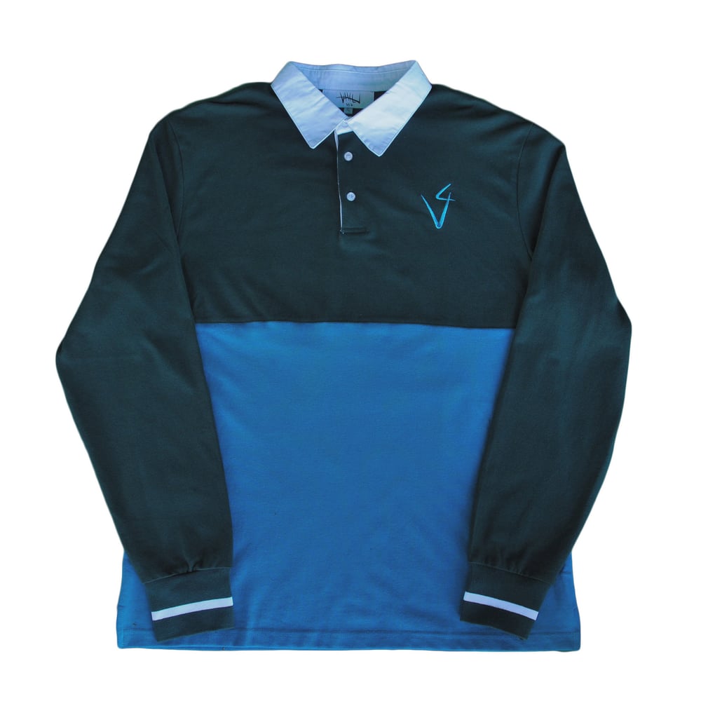 Image of Varsity Long Sleeve Polo