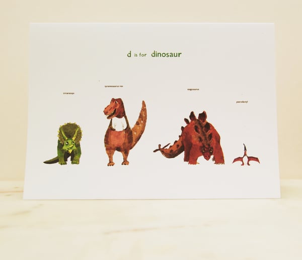 Image of D is for Dinosaur Card