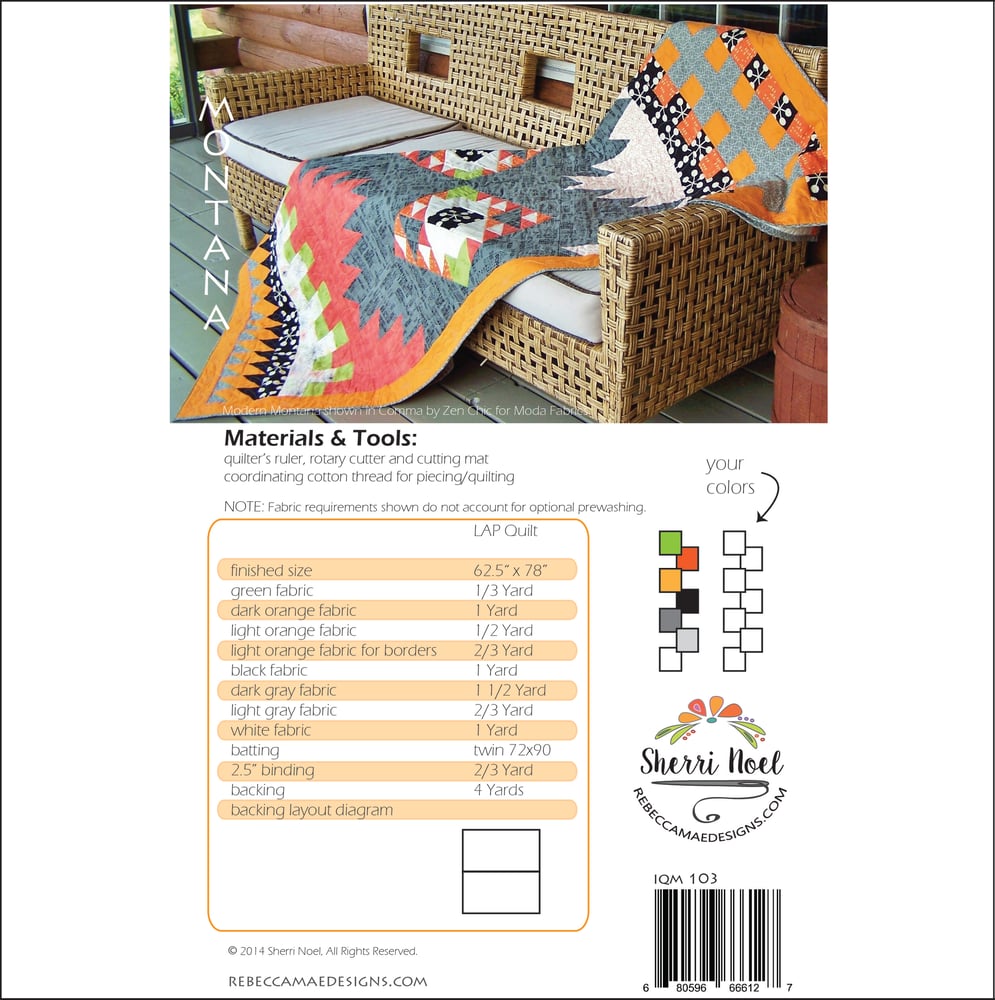 Image of Modern Montana ~ PDF Quilt Pattern