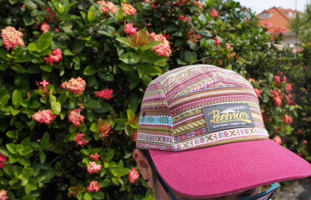 Image of Premier Indian Blue Visor Camper Cap