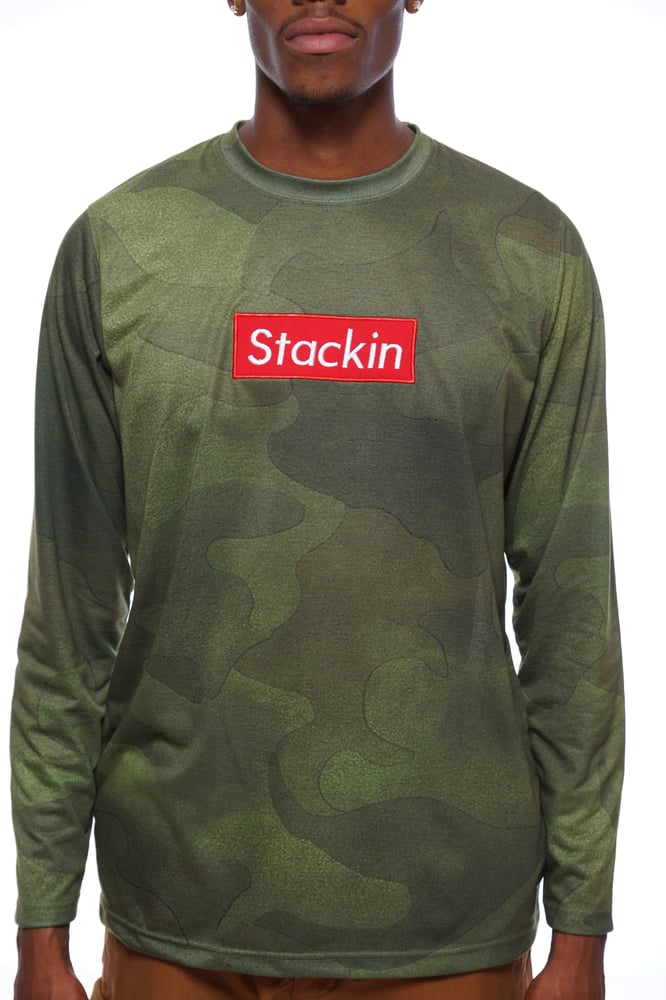 Image of Gold Bricks Stackin Camo  Longsleeve Tee