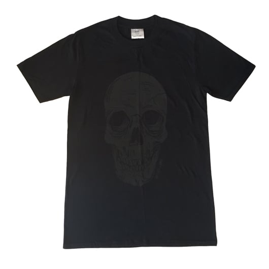 Image of WhiteLane. Skull Tshirt - BLACK