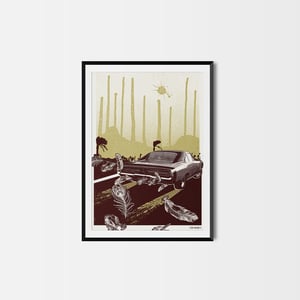 Image of "In Gold Blood" Test Print Poster
