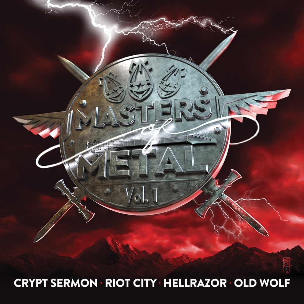 Image of V/A (CRYPT SERMON - RIOT CITY - HELLRAZOR - OLD WOLF) - Masters Of Metal: Volume 1