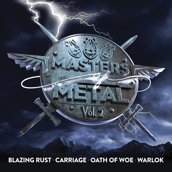 Image of V/A (BLAZING RUST - CARRIAGE - OATH OF WOE - WARLOK) - Masters Of Metal: Volume 2