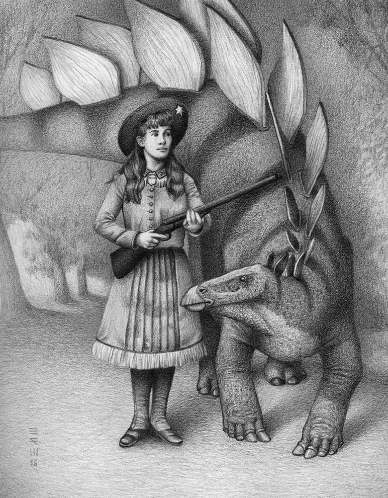Image of Annie Oakley & Stegosaurus