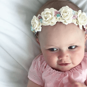 Image of WHITE/IVORY BASED HEADBAND