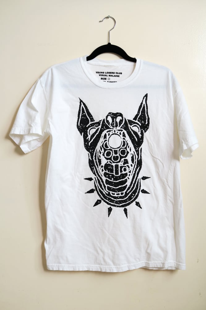 Image of YLC x Visual Malaise Dog Shirt (White)
