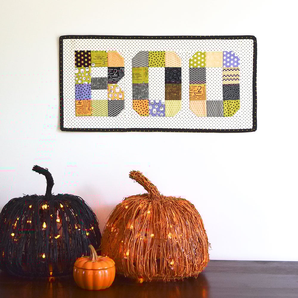 Boo! Mini Quilt PDF Pattern She Quilts Alot