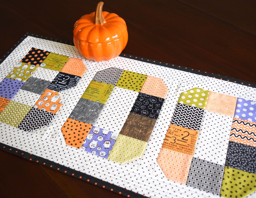 Boo! Mini Quilt PDF Pattern She Quilts Alot