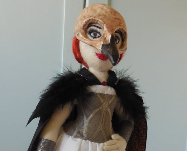 Image of Morrigan art doll