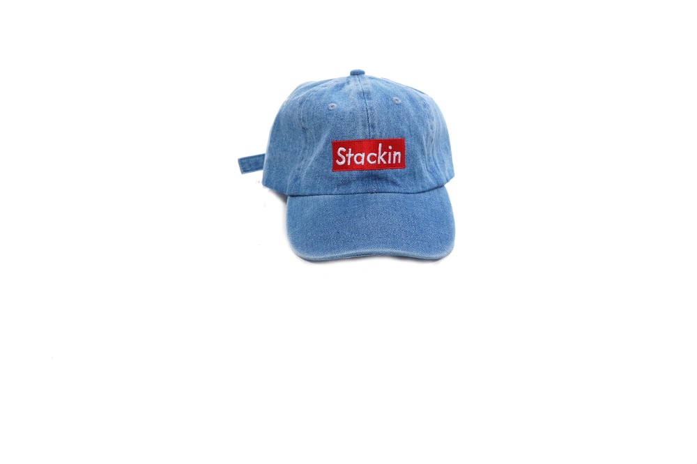 Image of Gold Bricks Stackin Dad Hat (Denim)