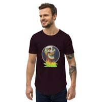 Image 2 of You're Making Me CRAZY! Marvel-inspired Gothic Skull Curved Hem Men's T-Shirt