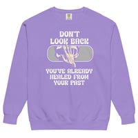 Image 10 of Unisex PAST HEALING garment-dyed sweatshirt