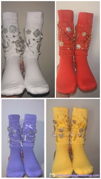 Image 1 of Jeweled Charm Socks 