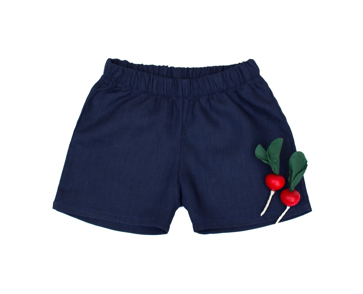 Image of Navy Linen shorts