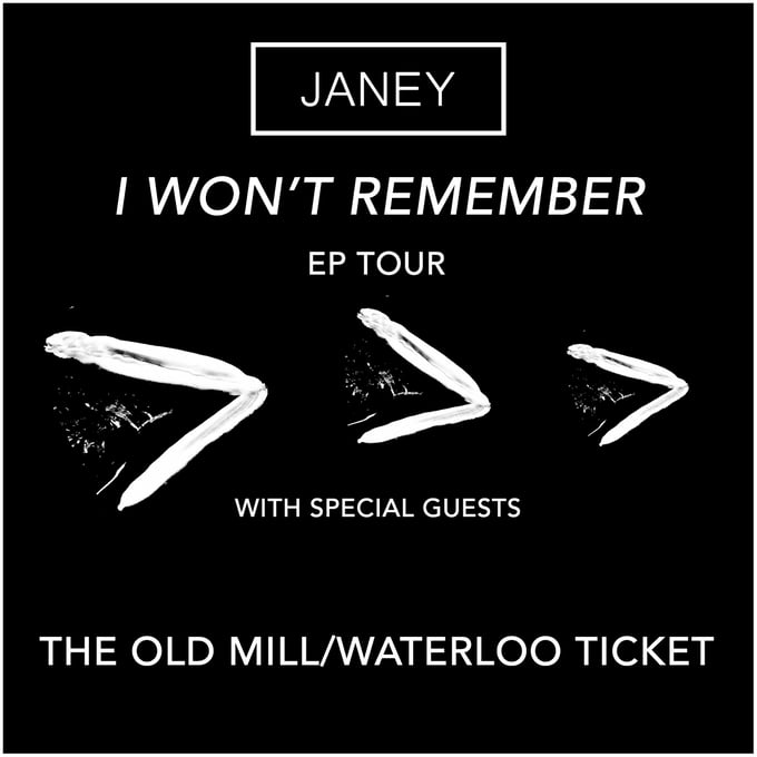 Image of TICKET - JANEY @ The Old Mill/28th October 2016