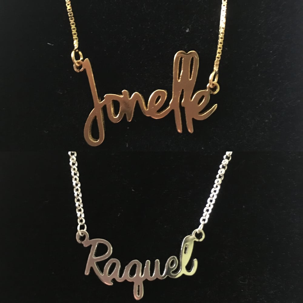 Image of Customized Nameplate Pendants