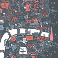 Image 3 of Pubs Of Literary London (Pink & Grey)