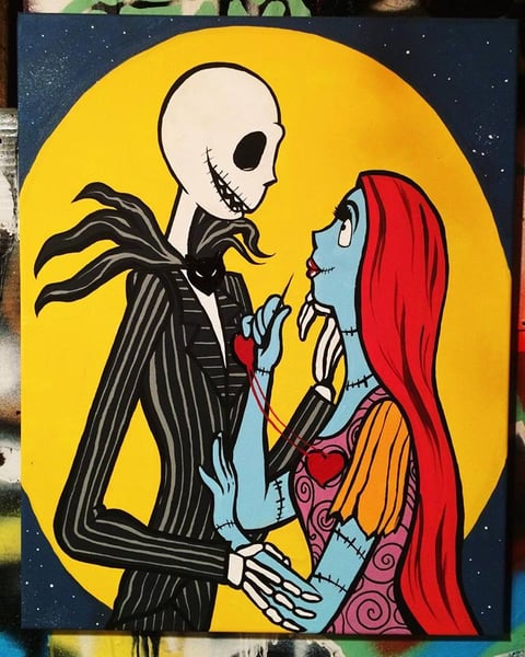 Image of "Jack & Sally" Original Painting