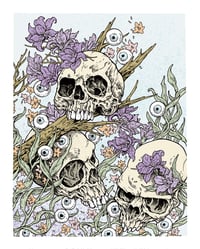 Image 1 of 3 Skull Garden Art Print