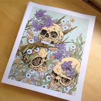 Image 2 of 3 Skull Garden Art Print