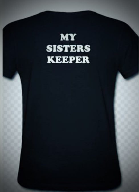 Sisterhood Breast Cancer Awareness T-Shirt- Black