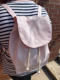 Image 3 of Mini Organic Cotton Backpack with Leaf Design 