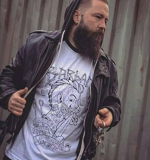 Image of Raglan Special edition 3/4 sleeve Bearded Guy Barbacoa