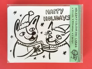 Image of Colouring Card Set - Holidays