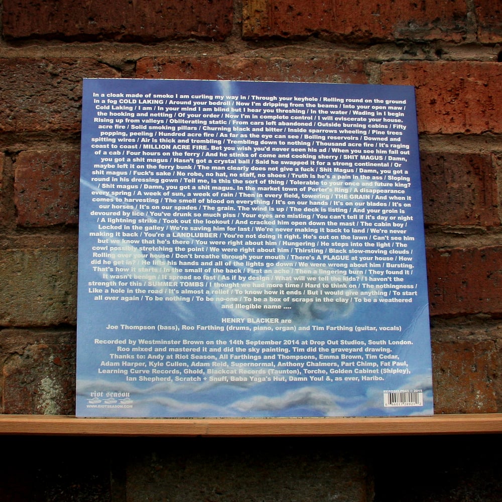 HENRY BLACKER 'Summer Tombs' Blue Vinyl LP