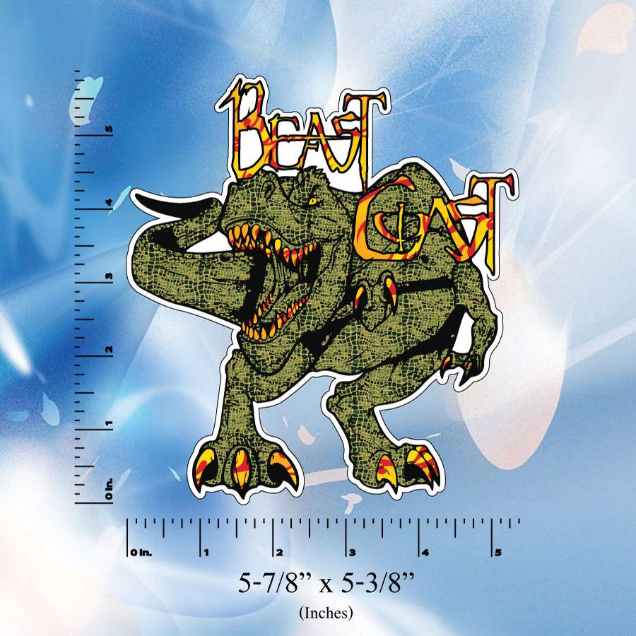 Image of Beast Coast Stickers // Digital Printed Vinyl Bumper Decal // T-Rex // Wolf // Yeti // Bear