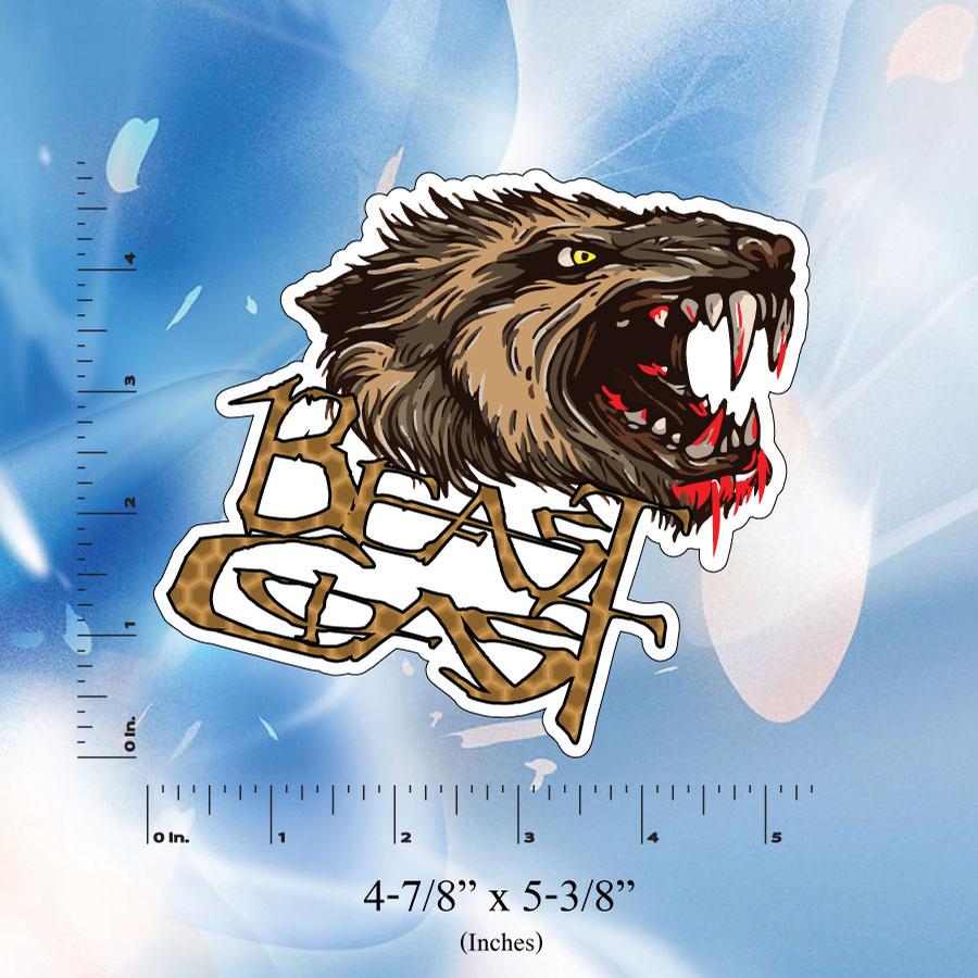 Image of Beast Coast Stickers // Digital Printed // T-Rex // Wolf // Yeti // Bear //