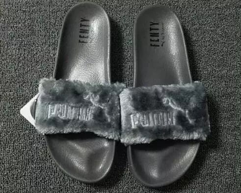 fenty slides black