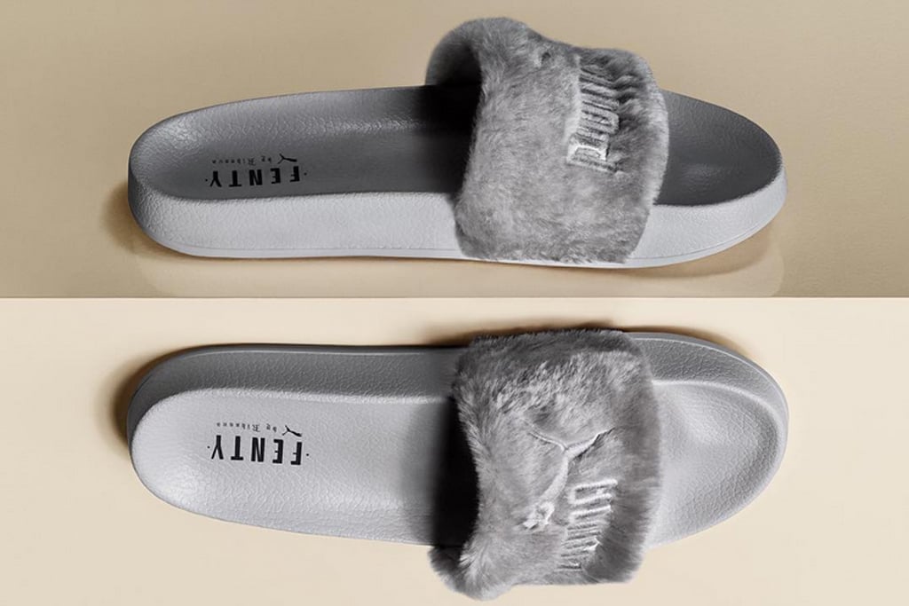 furry slippers puma