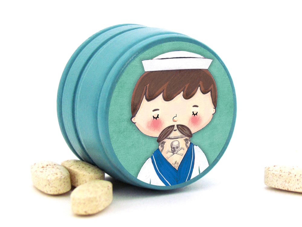 Image of Tattooed Sailor Wooden Box