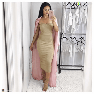 Image of khloe Suede Dress