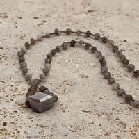 Image 1 of Chocolate Moonstone Necklace