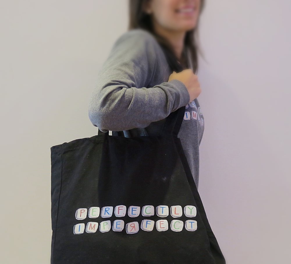 Image of Perfectly Imperfect - Shopper Tote in Black
