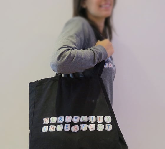 Image of Perfectly Imperfect - Shopper Tote in Black