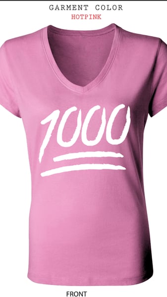 Image of Women's 1000 emoji tee