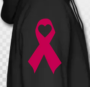 Sisterhood Breast Cancer Awareness Hoodie- Black