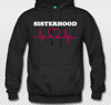 Sisterhood Breast Cancer Awareness Hoodie- Black