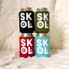 SKOL screen-printed can cooler-4 color choices