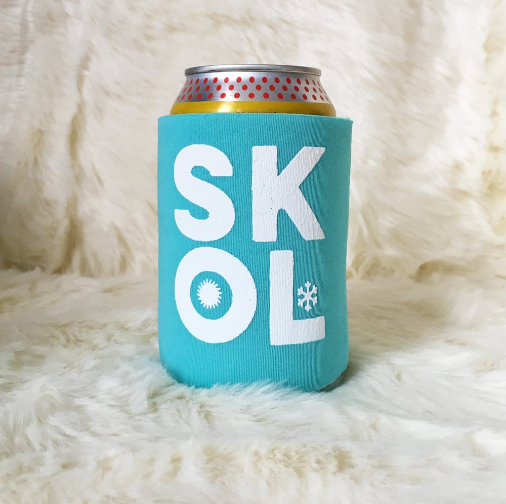 SKOL screen-printed can cooler-4 color choices