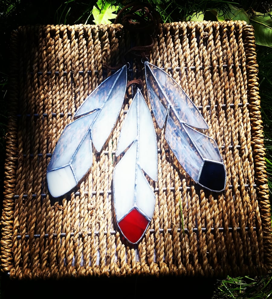 Image of Dream Feather Set - stained glass