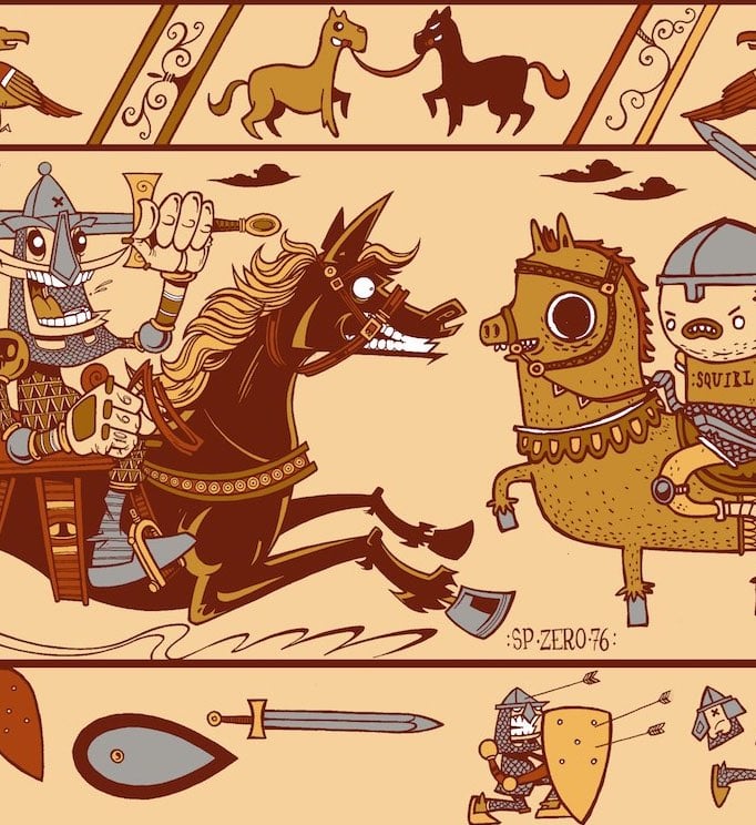 Image of SPZERO76 & SQUIRL - "Tapestry Take Two" - Exclusive Print
